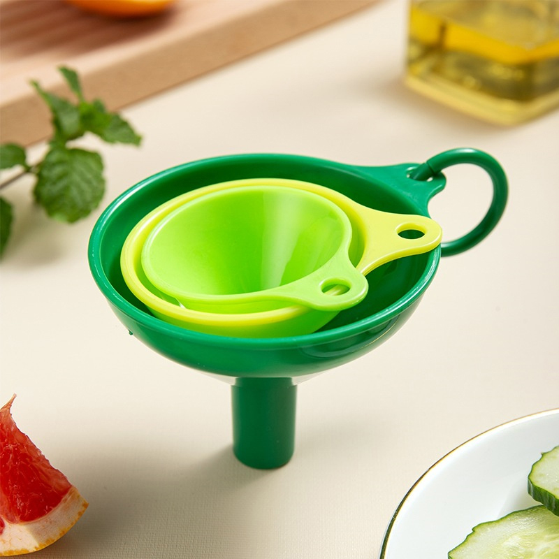 Home Cooking Cookbook - 3Pcs Set Kitchen Funnel Dispenser Multifunctional