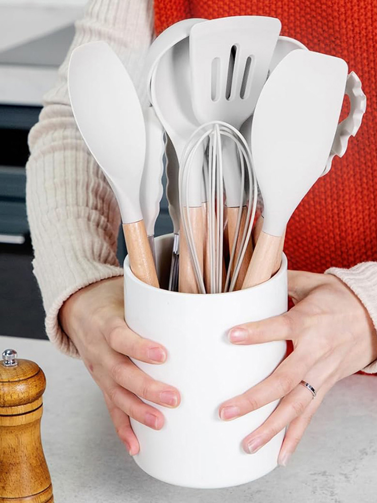 12Pcs Kitchen Utensil Set Heat - đánh giá và giá Home Cooking Cookbook