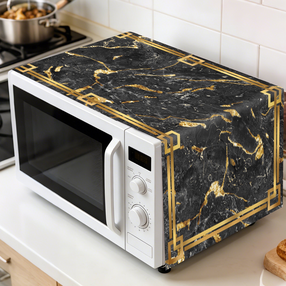 1pc Black Gold Oven Dust Cover - đánh giá và giá Home Cooking Appliances