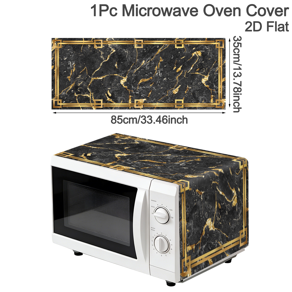 1pc Black Gold Oven Dust Cover - đánh giá và giá Home Cooking Appliances