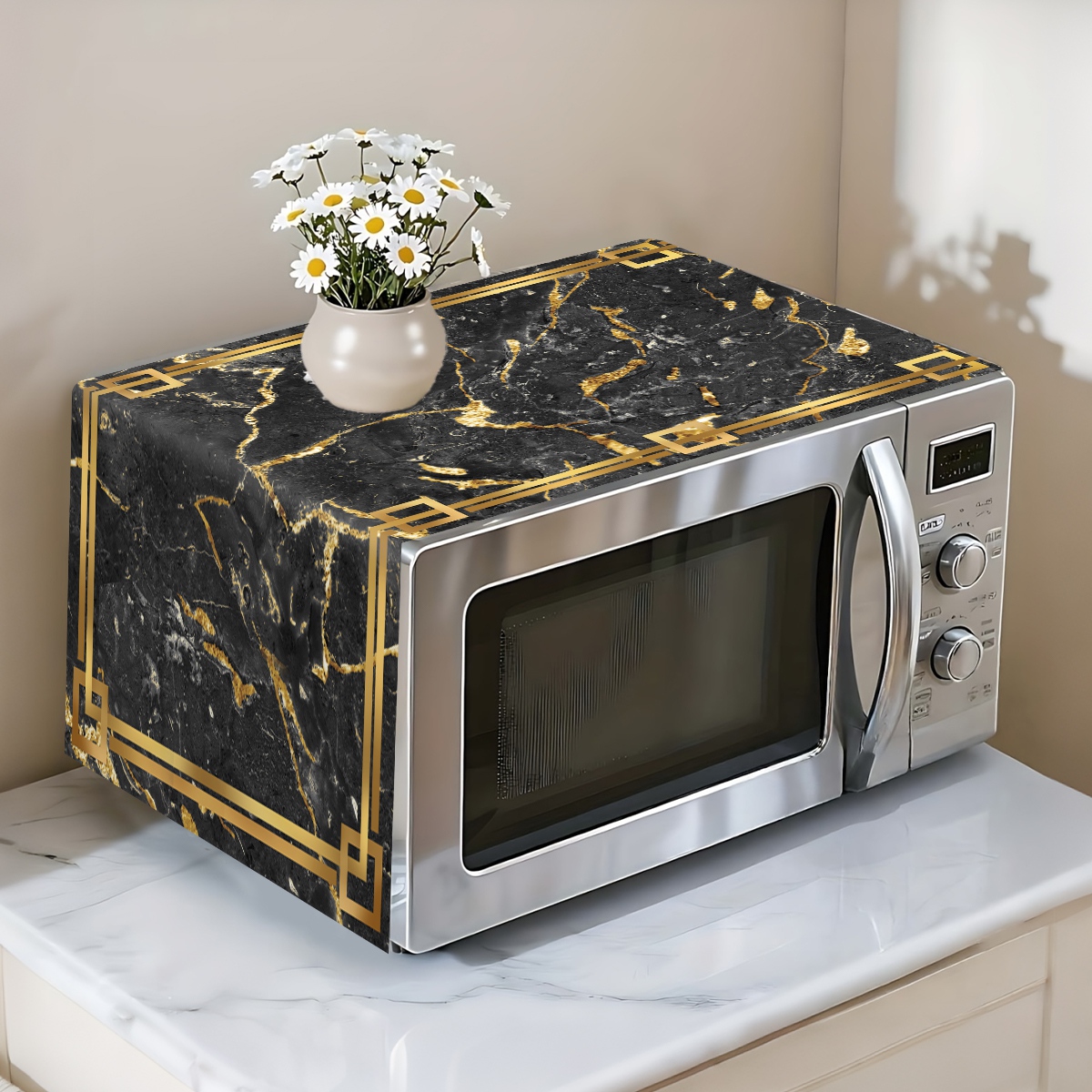1pc Black Gold Oven Dust Cover - đánh giá và giá Home Cooking Appliances