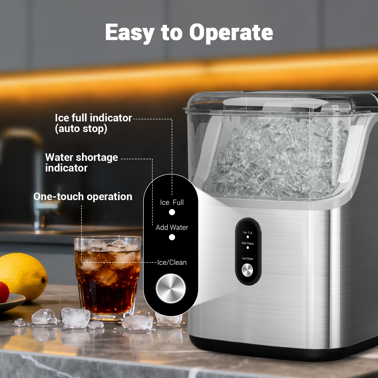 Nugget ice Maker countertop, S - đánh giá và giá Home Cooking Appliances