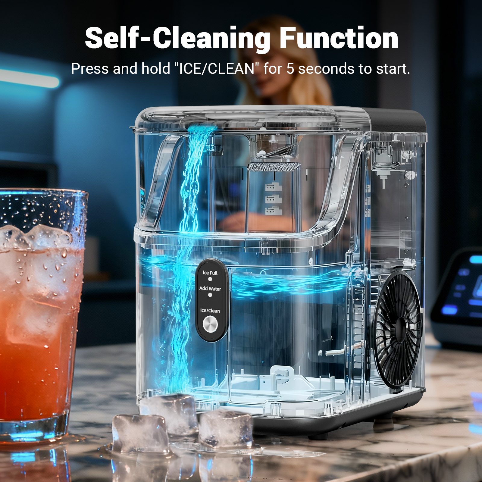 Nugget ice Maker countertop, S - đánh giá và giá Home Cooking Appliances