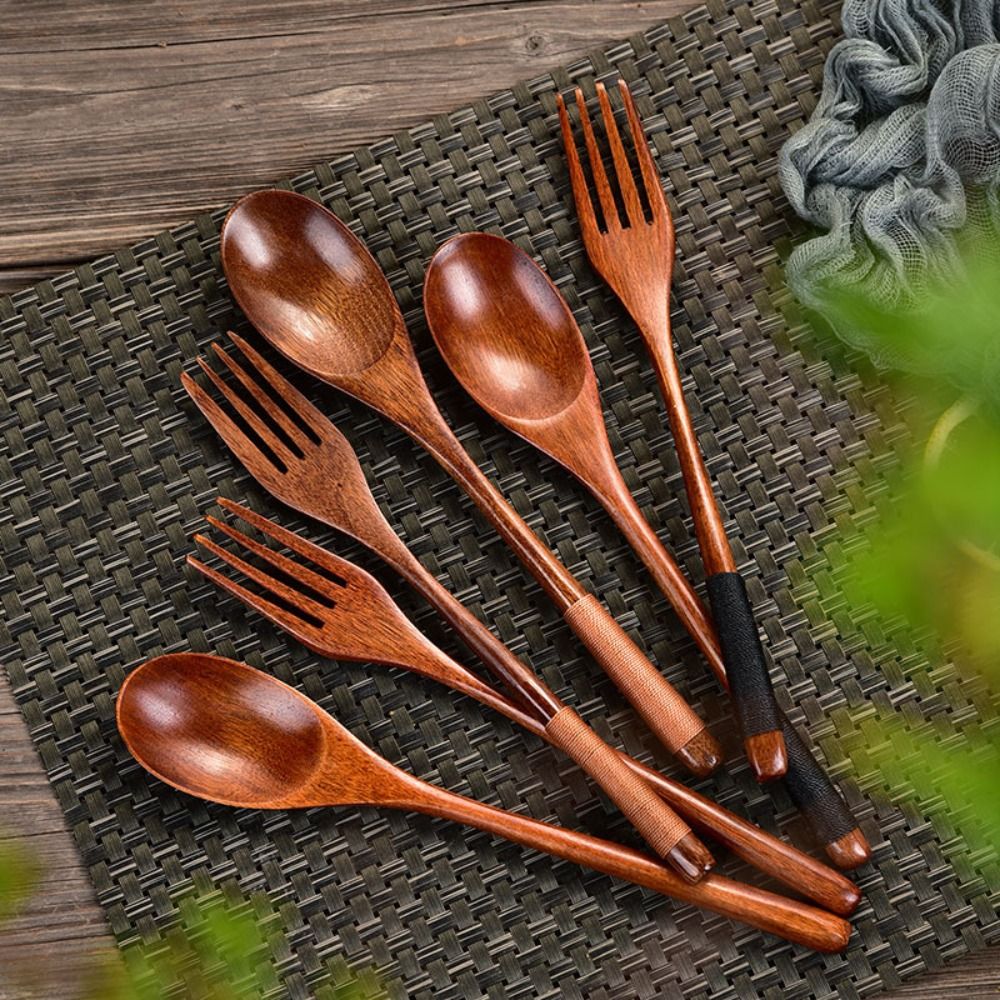 Natural Wooden Spoon Fork Dinn - đánh giá và giá Home Cooking Cookbook