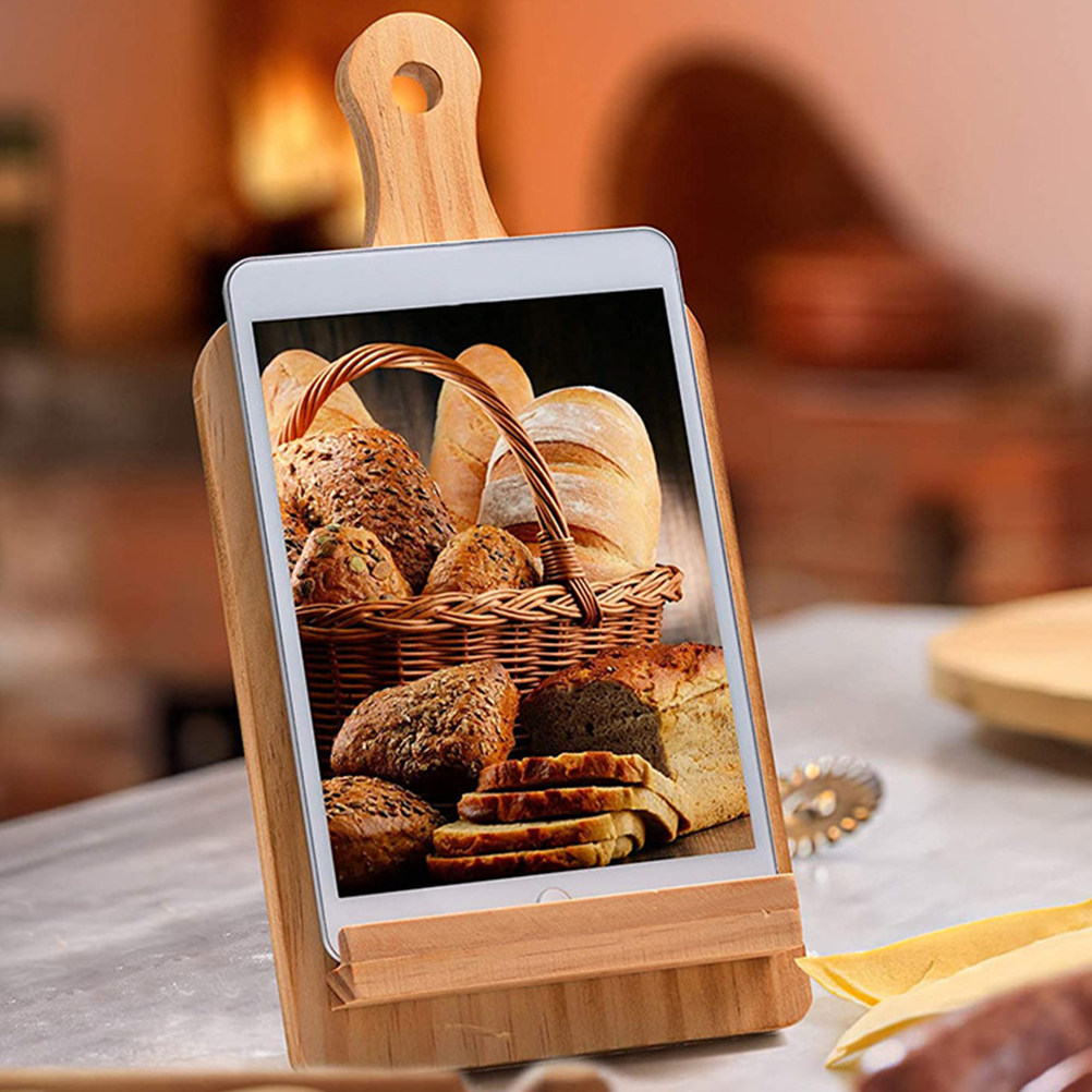 Natural Wood Recipe Book Stand - đánh giá và giá Home Cooking Book