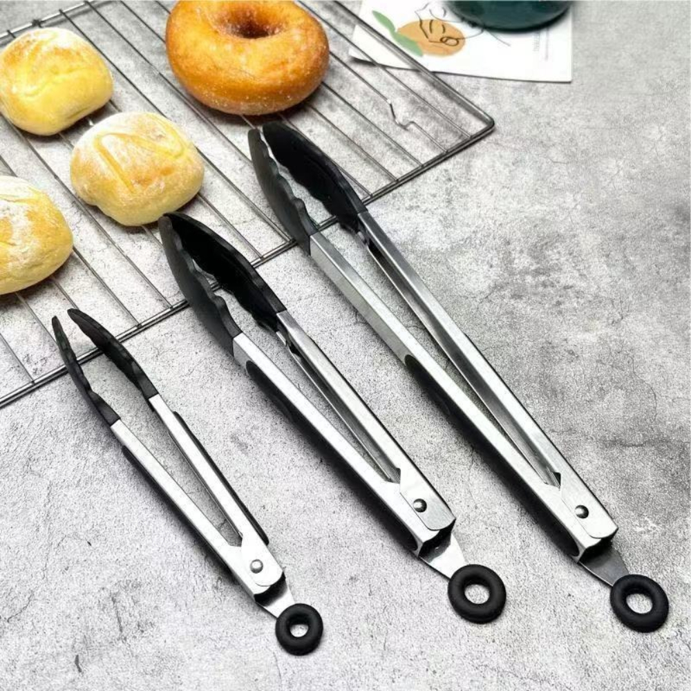 Multi-Size Lock Kitchen Tongs  - đánh giá và giá Home Cooking Cookbook