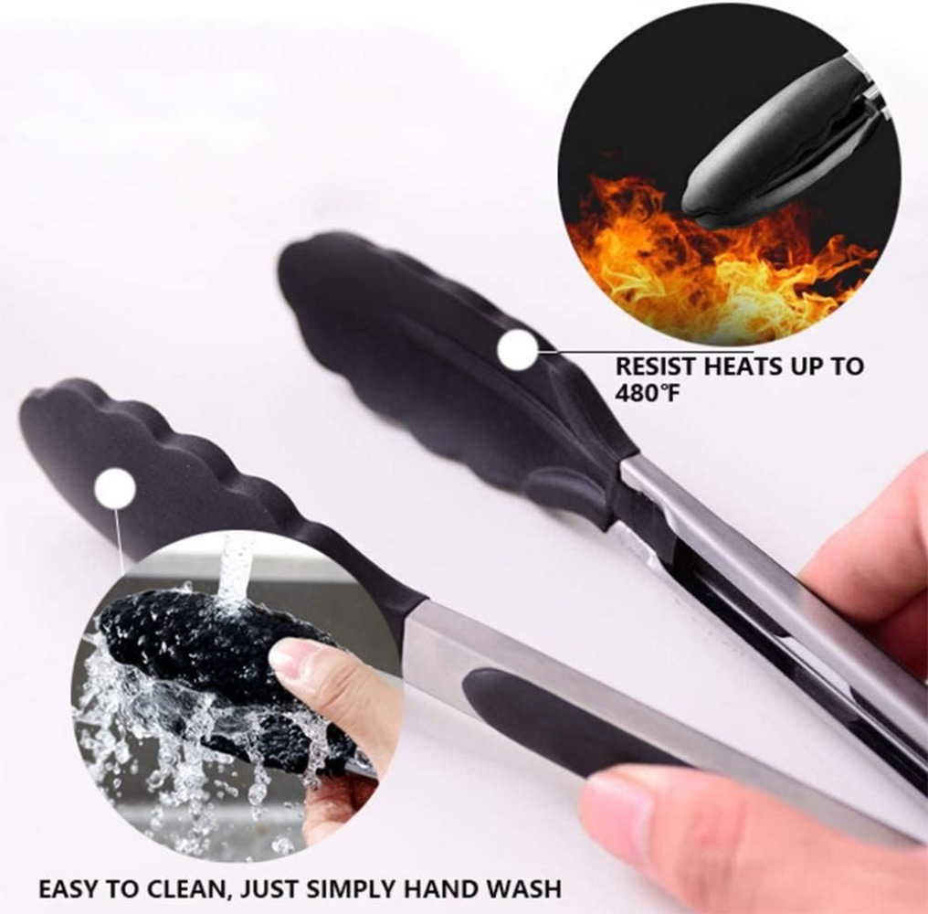 Multi-Size Lock Kitchen Tongs  - đánh giá và giá Home Cooking Cookbook